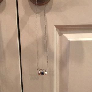 Triple pearl necklace